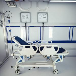 Hospital Furniture Metal Healthcare <strong>Transfer</strong> <strong>Trolley</strong> Infusion 70 Adjustable Back Rest Central Braking System For School Use - Product Image 1