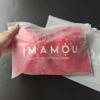 Sac plastique personnalisé à fermeture éclair, mat, pour soutien-gorge, emballage scellé pour vêtements, pochette pour bikini, sac en vinyle pour t-shirt, vente en gros, unités