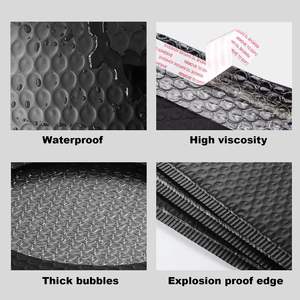 Enveloppes à bulles 9,5 x 13,5 pouces, paquet de 100, blanches, en polyéthylène non toxique, épaisseur 0,5 mil, sérigraphiées, rembourrées, auto-adhésives pour l'expédition - Product Image 6