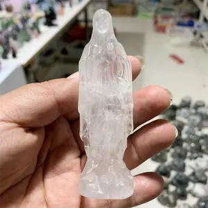 Natuurlijke Kristal Madonna Carving Stenen En Kristallen Gesneden Figurine