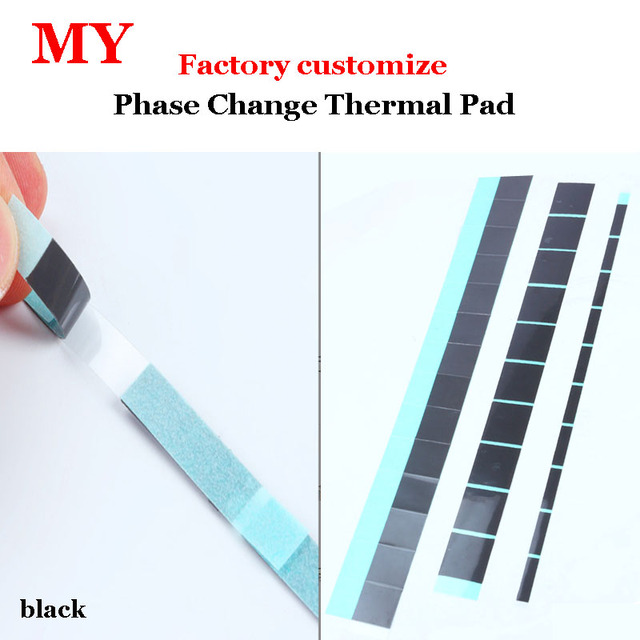Customized 3W 5W 6W 8.5W High Quality Phase Change Thermal Pad 0.05~0.5mm High Performance Phase Change Materials