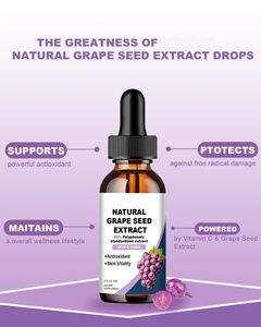 OEM Private Label Natural <strong>Grape</strong> <strong>Seed</strong> Extract <strong>Liquid</strong> Drops Supplements for Skin Vitality and Antioxidant Support