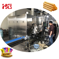 Machine industrielle entièrement automatique pour la fabrication de sucettes glacées, mélangeur, four de cuisson, acier inoxydable 304, capacité de 60 kg/heure, centre creux rempli