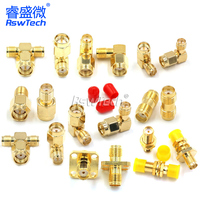 Conector SMA, Conector Coaxial RF, Macho y Hembra, Adaptador Chapado en Oro, Adaptador Recto, Adaptador en T, Adaptador Triple en Codo, Conector SMA