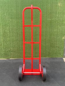 Red Steel Hand Cart Dolly with 2 Wheels Platform Design Durable Powder Coated Surface - Product Image 5