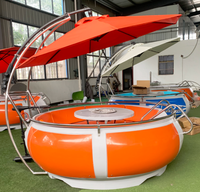 Bateau BBQ électrique directement de l'usine avec table grill et auvent pare-soleil pour les loisirs et la récréation en lac ou parc aquatique