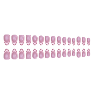 Venta al por Mayor Cajas <span class=keywords><strong>de</strong></span> Empaque OEM/ODM Nuevo Diseño <span class=keywords><strong>de</strong></span> Lujo para Arte <span class=keywords><strong>de</strong></span> <span class=keywords><strong>Uñas</strong></span> 30 Piezas <span class=keywords><strong>Uñas</strong></span> Postizas Acrílicas <span class=keywords><strong>de</strong></span> Cobertura Total Efecto Ojo <span class=keywords><strong>de</strong></span> Gato Rosa para Salón - Product Image 6