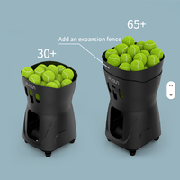 PUSUN PT-Mini Pro Entraîneur de tennis automatique portable ABS Machine à servir des balles de tennis 50 balles Utilisation intérieure et extérieure