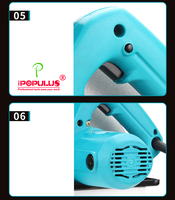 Scie circulaire électrique professionnelle IPOPULUS 1600W185mm pour le bois, avec coupe biseautée précise pour la menuiserie et la construction