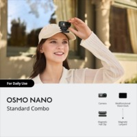 Caméra d'action Osmo Nano professionnelle 4K/8K HD étanche avec capteur CMOS, écran tactile et mémoire intégrée de 64 Go / 128 Go