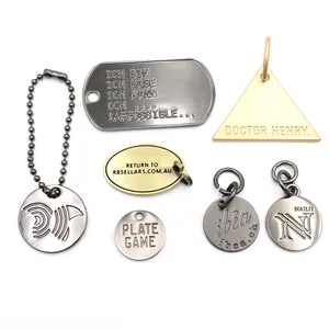 Hot Sale Zinc Alloy Custom Made Bag Accessories Charms 26mm Silver Plated Metal Logo Jewelry Charms