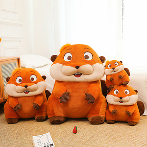 Peluche Beaver Mabel avec logo personnalisé, ours en peluche <span class=keywords><strong>King</strong></span> George, poupée en peluche, coussin doux de dessin animé, cadeau, décoration de canapé et de maison - Product Image 2
