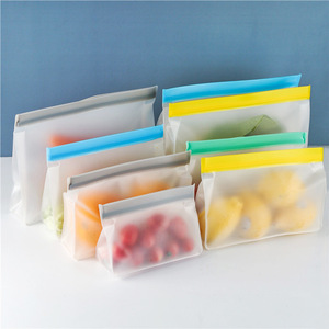 Sacs de conservation alimentaire réutilisables, compatibles lave-vaisselle, sacs à fermeture éclair réutilisables <span class=keywords><strong>pour</strong></span> congélateur, <span class=keywords><strong>pour</strong></span> la préparation des repas, sandwichs, pain, légumes - Product Image 6