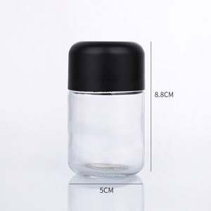 Contenedor Hermético Personalizado de 1oz 2oz 3oz 4oz 6oz para Guardar Flores, a Prueba de Olores, Frasco de Vidrio con Tapa de Plástico Resistente a Niños - Product Image 2