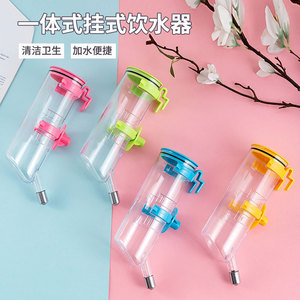 Pet Water <b>Cup</b> Drinker Hanging Type <b>Large</b> Capacity PP Material For Pets Blue Pink Green Yellow Transparent JH 8008 - Product Image 1