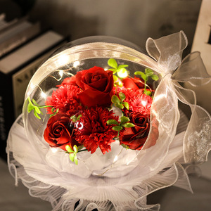 <span class=keywords><strong>Regalo</strong></span> per la Festa della Mamma, Fiore di Sapone a Forma di Rosa, <span class=keywords><strong>San</strong></span> <span class=keywords><strong>Valentino</strong></span>, Compleanno, <span class=keywords><strong>Romantico</strong></span> Fiore LED in Sfera Acrilica, Confezione <span class=keywords><strong>Regalo</strong></span> con Fiori Artificiali - Product Image 5