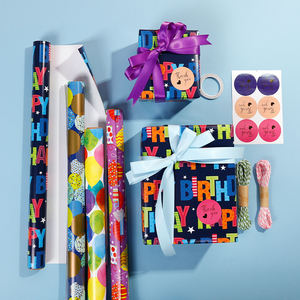 Wholesale 80g <b>Birthday</b> Art <b>Paper</b> 43*300cm Gift Luxury Custom Packaging <b>Wrapping</b> <b>Paper</b> Roll - Product Image 3