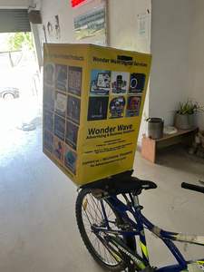 Boîte publicitaire à cycle détachable avec lumières et son Batterie de secours de huit heures pour les promotions mobiles et l'image de marque - Product Image 2