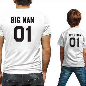 Conjunto de <span class=keywords><strong>camisetas</strong></span> familiares baratas, ropa a juego al por mayor para padre e hijo - Product Image 2