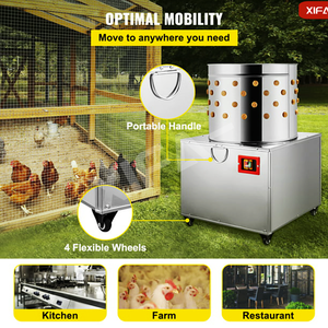 Meilleur Prix Nouvelle Machine Industrielle Commerciale à Plumer les Poulets avec Boîte de Vitesses à Roulements 380V/220V Garantie 1 An - Product Image 6