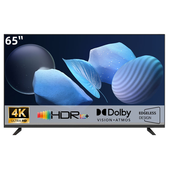65 Inch QLED LED Smart TV 4K UHD HDR Android Anti-Glare Screen High Brightness Commercial Display Digital Signage
