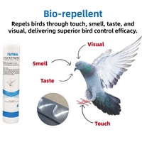 Gel répulsif pour oiseaux Pestman, réfléchissant aux UV, pour le contrôle des pigeons et des moineaux, résistant aux intempéries, dissuasif discret pour les rebords