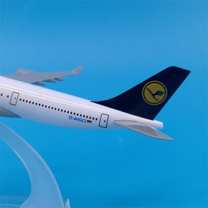 Modèles d'avions en alliage moulé sous pression <span class=keywords><strong>Airbus</strong></span> et Boeing de 14 cm et 16 cm, ornement d'aviation avec base de présentation - Product Image 3