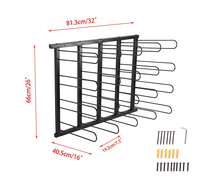 JH-Mech 20 rouleaux de support de stockage mural en vinyle Organisateur de stockage en vinyle Support mural pour magasin d'échantillons Porte-rouleau d'emballage en vinyle