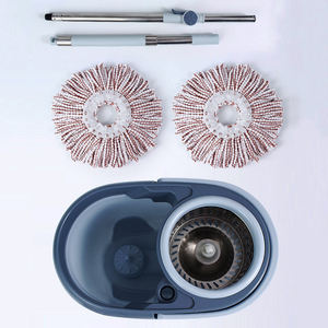 Juego de Mopa y Cubeta de <span class=keywords><strong>Limpieza</strong></span> de Pisos con Palo Telescópico de Acero y Mango Giratorio Mágico de 360 Grados de Alta Calidad y Durabilidad - Product Image 5