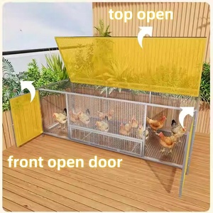 Nouveau design de poulailler pliable à double porte pour <span class=keywords><strong>poulets</strong></span> en petite quantité - Product Image 3