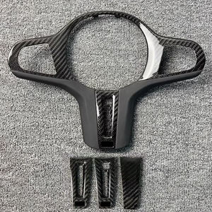 Placa embellecedora de fibra de carbono para <span class=keywords><strong>volante</strong></span>, cubierta Interior para BMW M3 M4 M5 M6 M8 X3M X4M X5M G20 G30 G28 G38 1 2 3 4 5 6 7 Series - Product Image 1