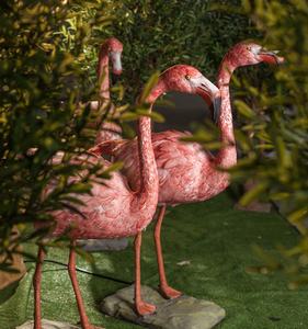 Bluelizard-Oiseau décoration de Parc Avec plume Flamingo Land Utilisant Animatronique En Mouvement Flamant modèles - Product Image 2