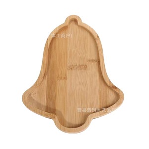Plateau en bois pour arbre de Noël, plateau à collation divisé pour la décoration des fêtes - Product Image 5