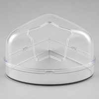 Boîte de bain de sable pour hamster, transparente, d'angle, avec couvercle en dôme, fournitures de nettoyage S M L