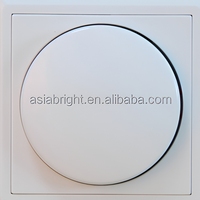 Bouton de commande rotatif à LED avec variateur de luminosité, contrôleur d'éclairage mural réglable pour la maison et le bureau