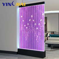 Mur à bulles d'eau LED en acrylique moderne personnalisé, dernier modèle, mur à bulles d'eau à diodes, mur à bulles d'eau dansantes, panneau d'eau