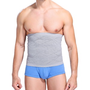 Cinturón moldeador adelgazante para hombres, de nylon gris, para pérdida de peso y soporte abdominal. - Product Image 5