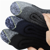 Chaussettes de travail hiver rembourrées, robustes, respirantes, écologiques, en coton épais, séchage rapide, de sécurité pour hommes