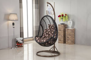 Foshan <span class=keywords><strong>pas</strong></span> <span class=keywords><strong>cher</strong></span> suspendu <span class=keywords><strong>hamac</strong></span> chaise oeuf suspendu chaise avec support rond fabricant prix balançoire chaise - Product Image 3