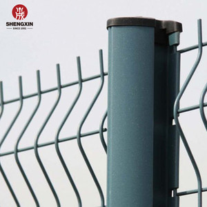 Clôture en treillis métallique soudé incurvé en 3D, revêtement en PVC, triangle - Product Image 5