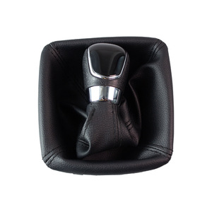 Ford Mondeo Mk4 Gear <b>Shift</b> <b>Knob</b> Cover Leather 5 6 Speed Manual Transmission Accessory Black Silver Ergonomic Design - Product Image 3