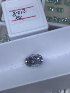 Muslimnatural Color Holycome colore grigio ghiaccio tritato pietra preziosa ovale diamante Moissanite sciolto Moissanite sciolto - Product Image 6