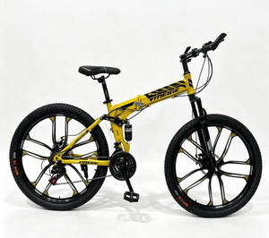 Bicicletta Pieghevole da Montagna per Uomo e Donna, Bici Fuoristrada Portatile con Freni a Disco, Ciclismo Montano - Product Image 1
