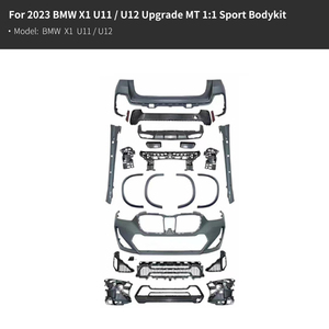Nuovi Componenti Auto Modificati per <span class=keywords><strong>BMW</strong></span> Serie <span class=keywords><strong>X1</strong></span> 2023 <span class=keywords><strong>U11</strong></span> U12, Kit Carrozzeria Sportivo MT 1:1, Paraurti Anteriore, Diffusore, Griglia di Scarico - Product Image 4
