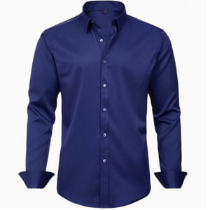Camicia Formale da <span class=keywords><strong>Uomo</strong></span> 26, <span class=keywords><strong>Slim</strong></span> <span class=keywords><strong>Fit</strong></span>, Maniche Lunghe, Tinta Unita, Semplice, per Business Casual - Product Image 6