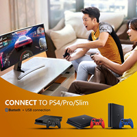 Manette sans fil Ancreu New Six-Axis Anti-Slip Grip pour PS4/Pro/Slim/Windows PC (7/8/8.1/10)