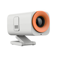 Nouveau modèle 2025, système Android 12, projecteur portable mini pliable à mise au point manuelle avec résolution 720P, poids léger de 1 kg, style CRT