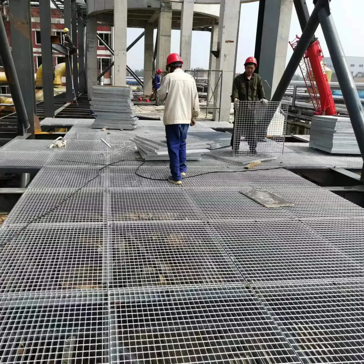 トレンチ鋼格子滑り止め排水通気性格子中国メーカー