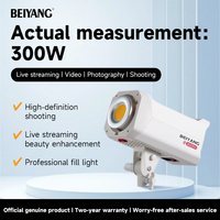 Lumière vidéo LED COB 300W CRI 97+ Éclairage continu silencieux pour studio 5600K Contrôle par application - Production vidéo cinématographique professionnelle