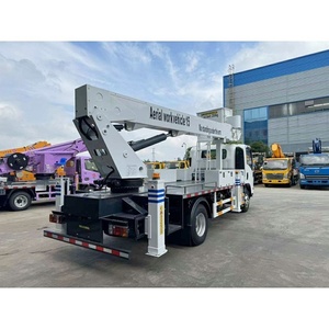 Camión con Plataforma Aérea Telescópica Isuzu 600P de 21 m con Cabina de Doble Fila y Cesta Aislada - Product Image 6